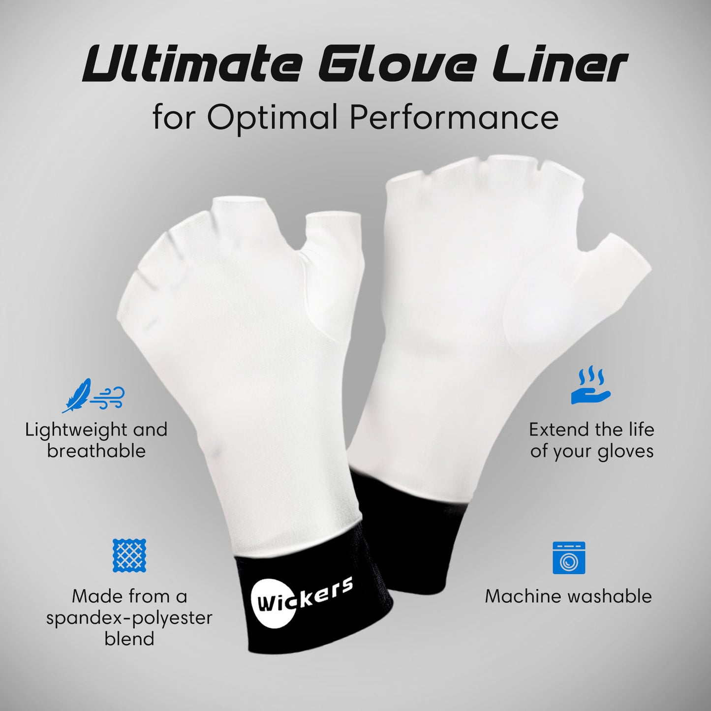White Wickers Glove Liners