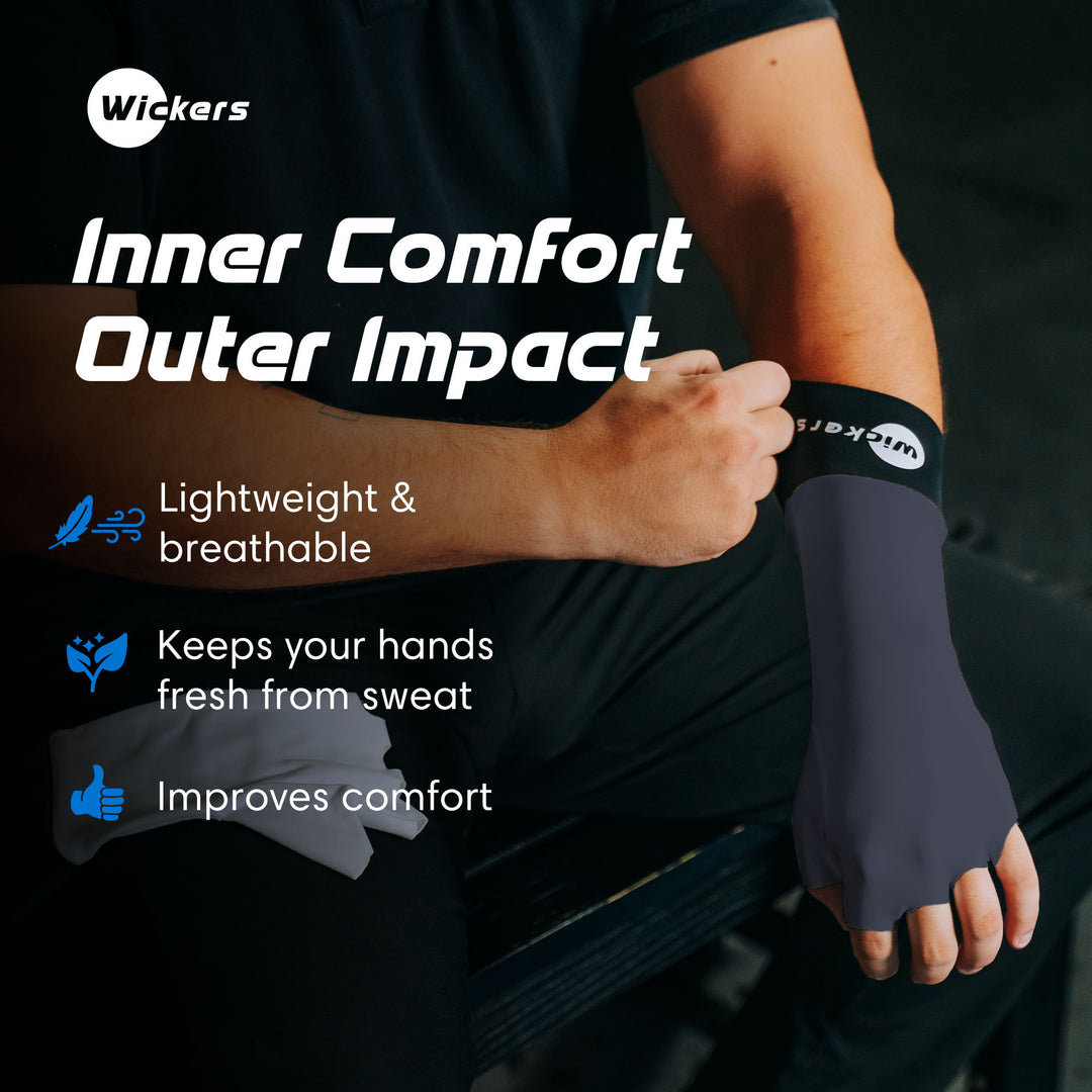 Gray Wickers Glove Liners