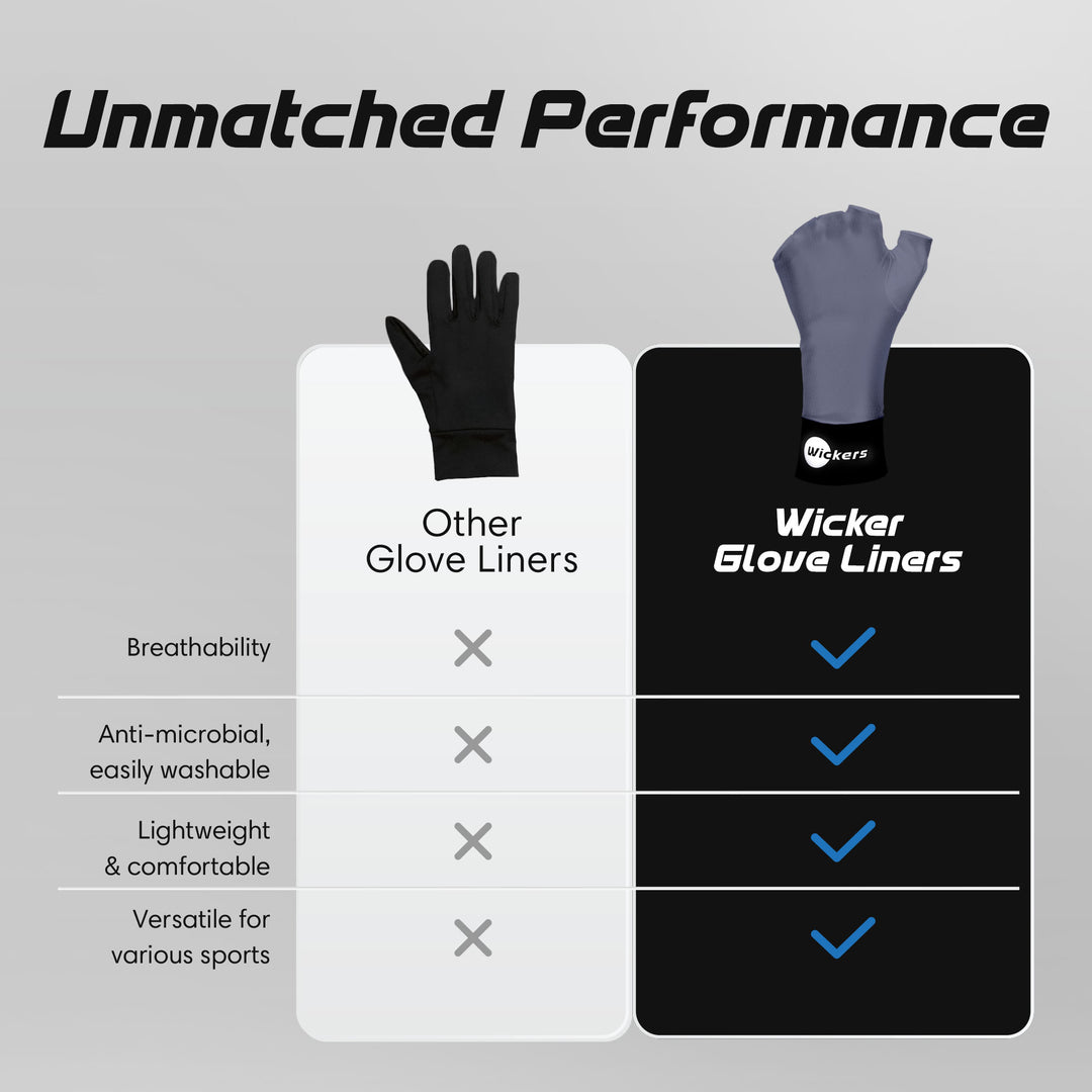 Gray Wickers Glove Liners